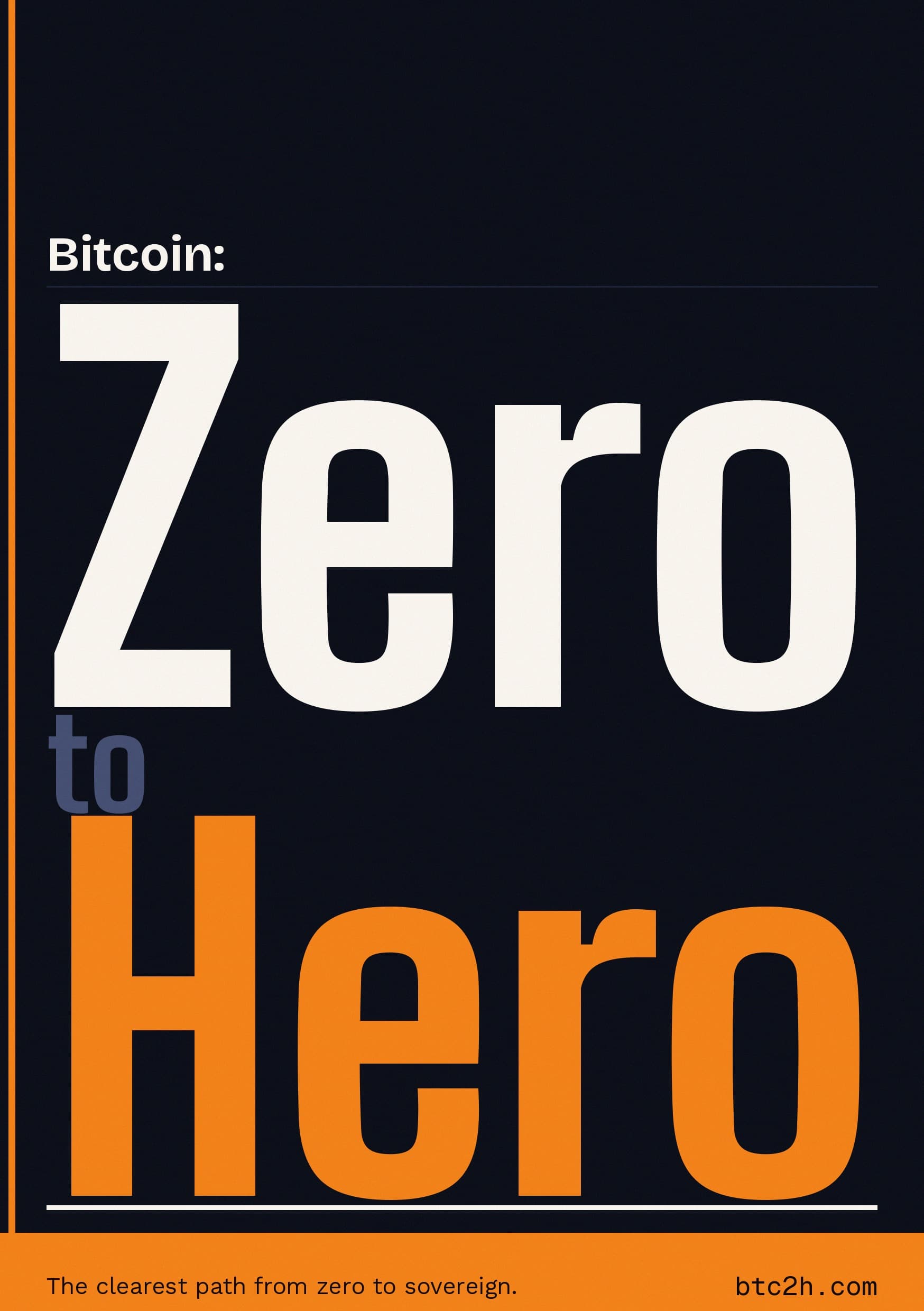 Bitcoin Zero to Hero — book cover