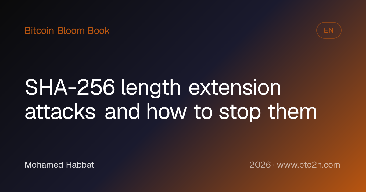 Breaking SHA-256 in Bitcoin with length extension — Bitcoin Zero to Hero